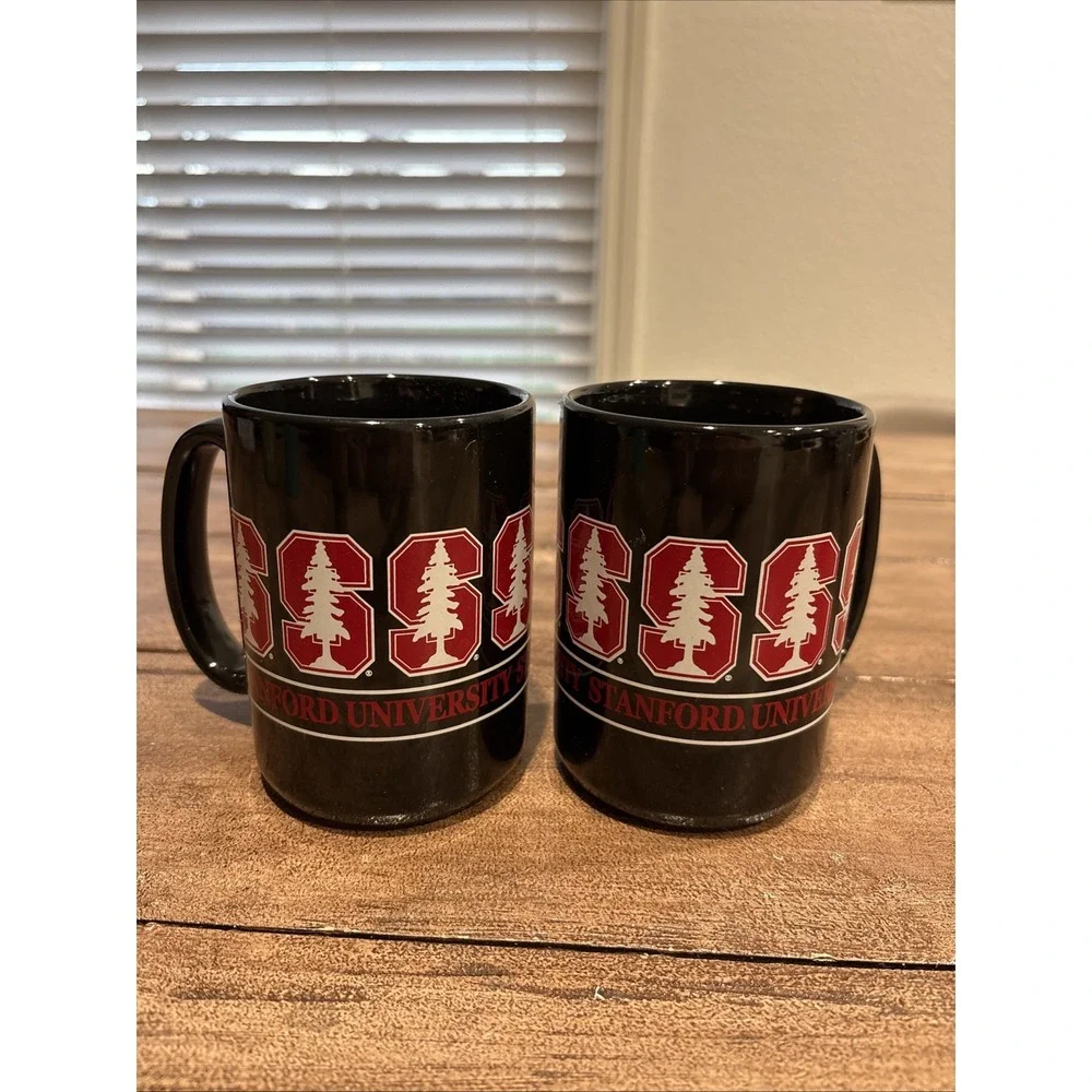 STANFORD CARDINAL CERAMIC  COFFEE MUG (2)
